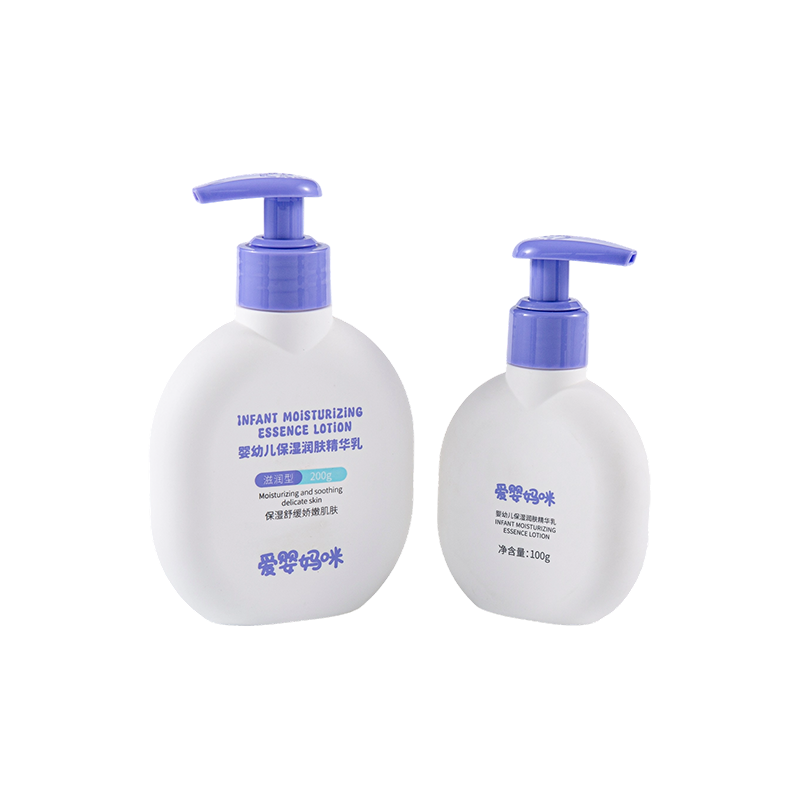 Enkel og smuk lilla betræk rund PE flaske