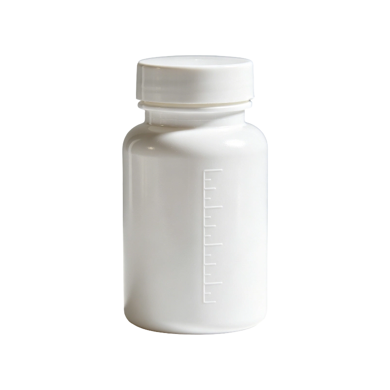 100 ml 150 ml HDPE vitamintabletter Nutraceutical rund kapselflaske