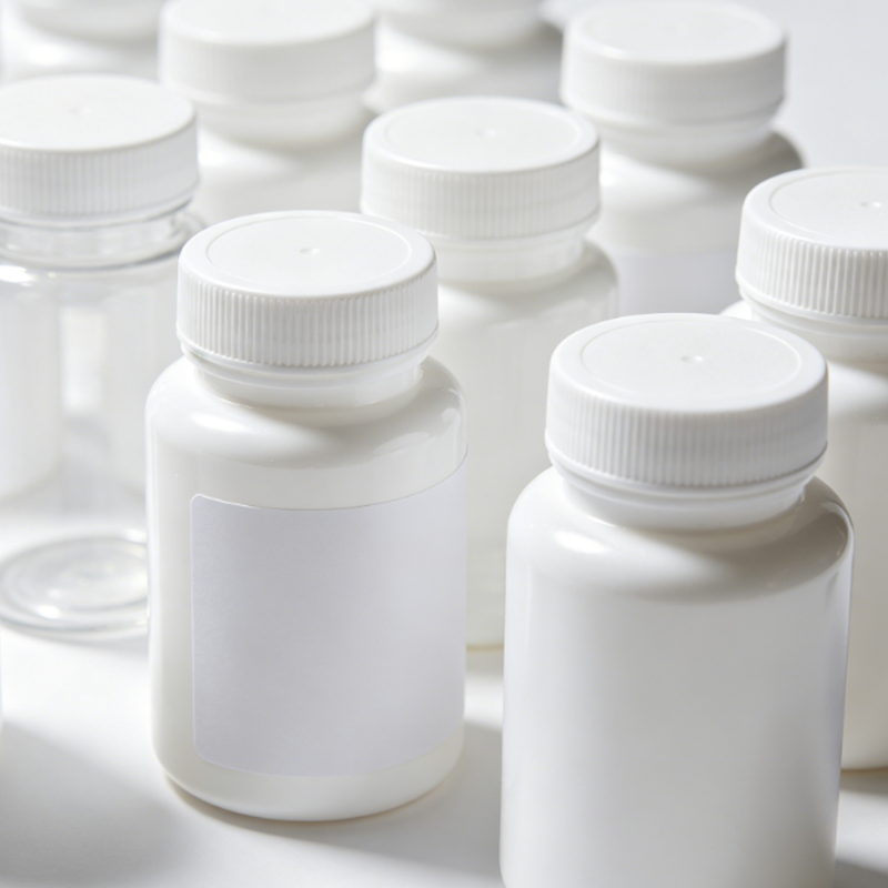 50 ml 100 ml rund HDPE medicinpille tom plastikflaske