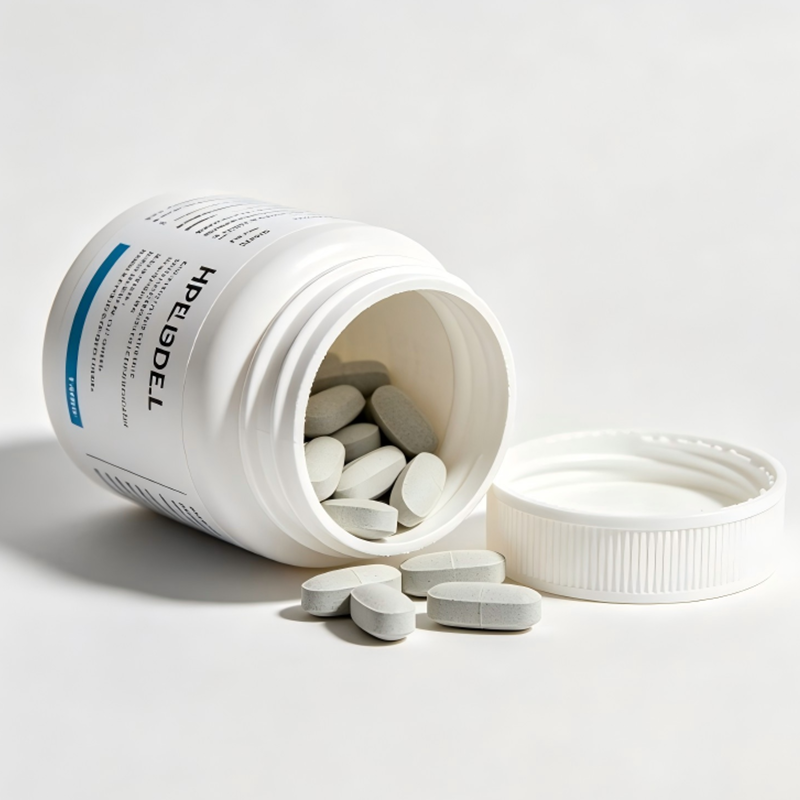 50 ml 100 ml rund HDPE medicinpille tom plastikflaske
