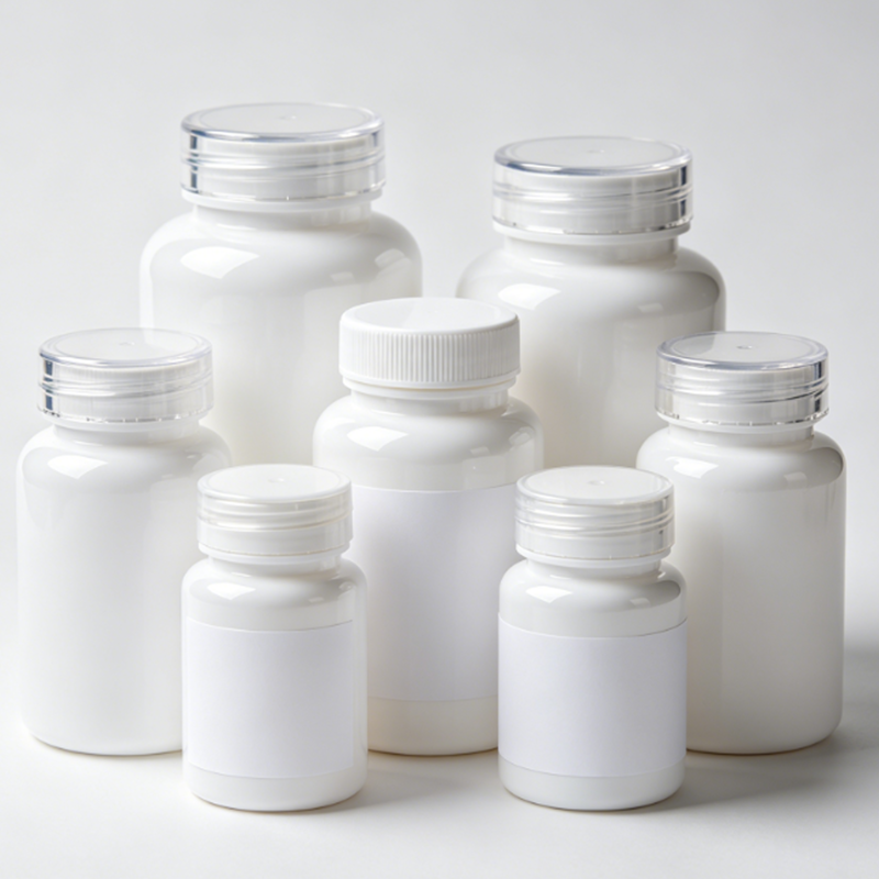 50 ml 100 ml rund HDPE medicinpille tom plastikflaske